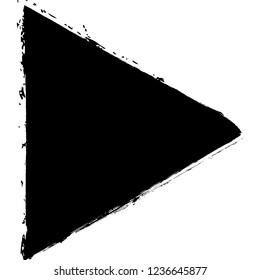 Isolated Grunge triangle shape overlay texture. Distress artistic design template. EPS10 vetor.