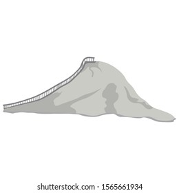 Isolated guatape mountain from Colombia - Vector illustration