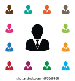 Isolated Guest Icon. Coach Vector Element Can Be Used For Guest, Coach, Person Design Concept.