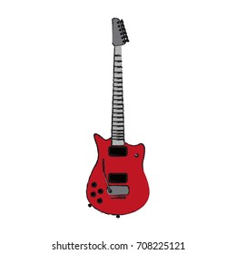Isolated Guitar design