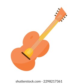 Isolated guitar icon Musical intrument Vector