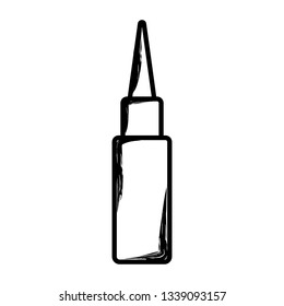 Isolated gun bullet sketch. Vector illustration design