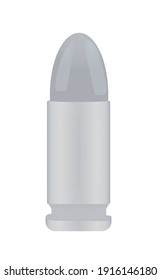 Einziger Gewehrkugel. Vektorgrafik