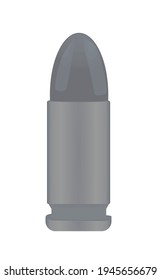 Balas de arma aislada. ilustración vectorial