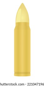 Einziger Gewehrkugel. Vektorgrafik