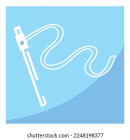 Isolated gymnastic ribbon icon Flat design Vector