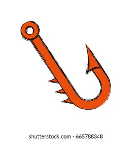 isolated hacker fishing hook