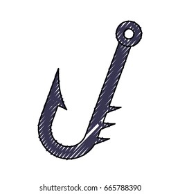 isolated hacker fishing hook