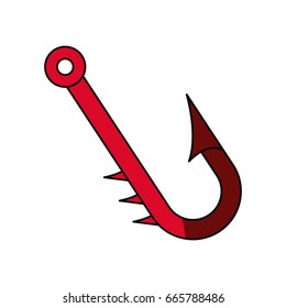 isolated hacker fishing hook