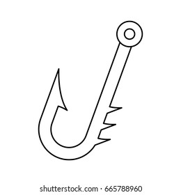 isolated hacker fishing hook