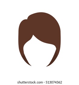 isolated hairstyle icon image 