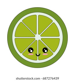 isolated half cut lemon