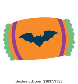 Isolated halloween candy icon Vector