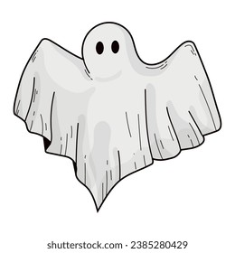 Isolated halloween ghost character Vector