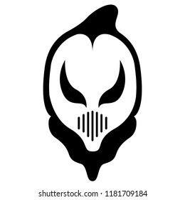 Isolated halloween ghost mask. Vector illustration design