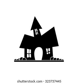 Isolated Halloween icon on a white background