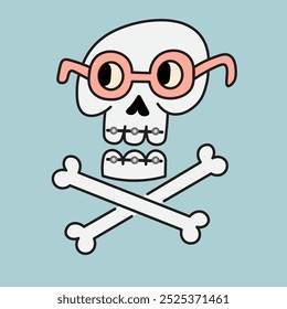 isolated halloween icon in vector. halloween design element. character in doodle style. minimalistic icon for website sticker logo mascot poster.
