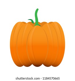 Isolated halloween pumpkin