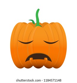 Isolated halloween pumpkin