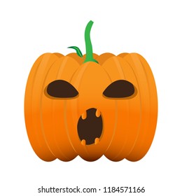 Isolated halloween pumpkin