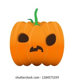 Isolated halloween pumpkin