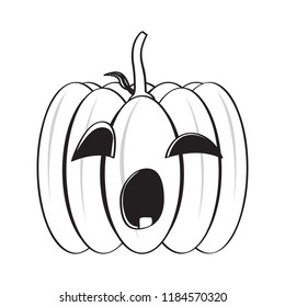 Isolated halloween pumpkin icon