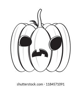 Isolated halloween pumpkin icon