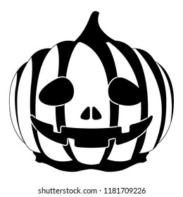 Isolated halloween pumpkin mask. Vector illustration design