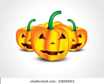 isolated Halloween Pumpkin vector illustration 