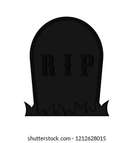 Isolated halloween spooky tomb. Vector illustration design