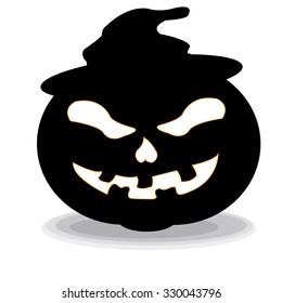 Isolated halloween traditional object on a white background