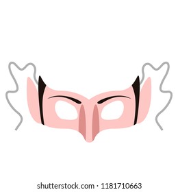 Isolated halloween vampire mask. Vector illustration design