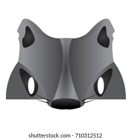 Isolated halloween werewolf mask on a white background, Vector illustration