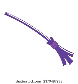 Isolated halloween witch broom icon Vector