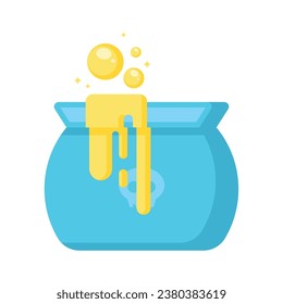 Isolated halloween witch cauldron icon Vector illustration