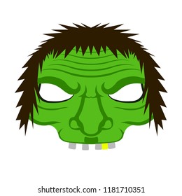 Isolated halloween witch mask. Vector illustration design