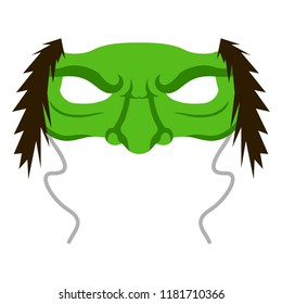 Isolated halloween witch mask. Vector illustration design