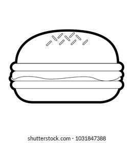 Isolated hamburger design