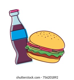 Isolated hamburger design