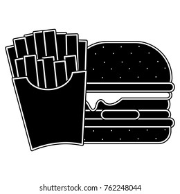 Isolated hamburger design
