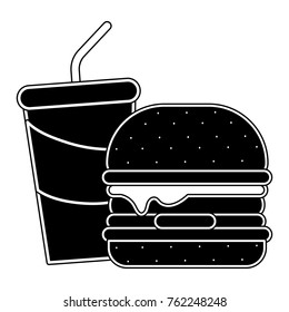 Isolated hamburger design