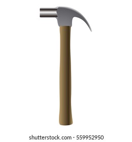 Isolated hammer icon on a white background, Vector illustration