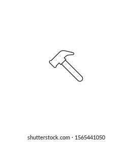 Isolated hammer icon. - VECTOR