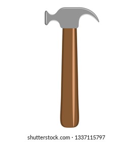 Isolated hammer image. Construction tool. Vector illustration design