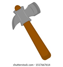 Isolated hammer image. Construction tools - Vector illustration