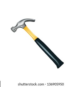 isolated hammer on white background