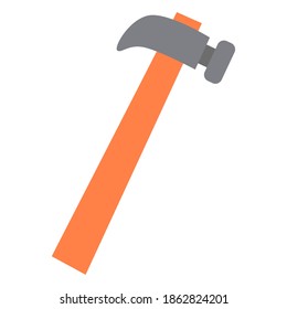 Isolated hammer tool labour day icon- Vector