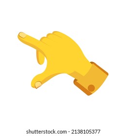 Isolated hand cartoon icon doing a gesture Vector illustration