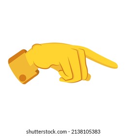 Isolated hand cartoon icon doing a gesture Vector illustration