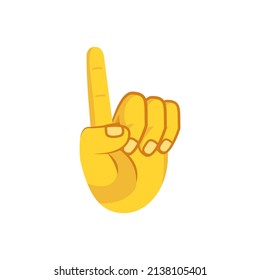 Isolated hand cartoon icon doing a gesture Vector illustration
